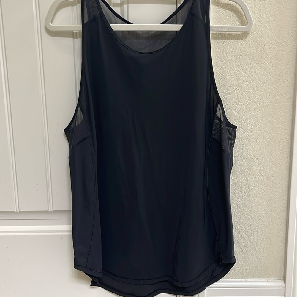Lululemon Sculpt Full Length Black Tank Size 10